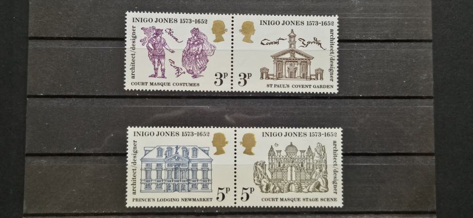 Inigo Jones - Anglija 1973 - Mi 628/631 - serija, čiste (Rafl01)