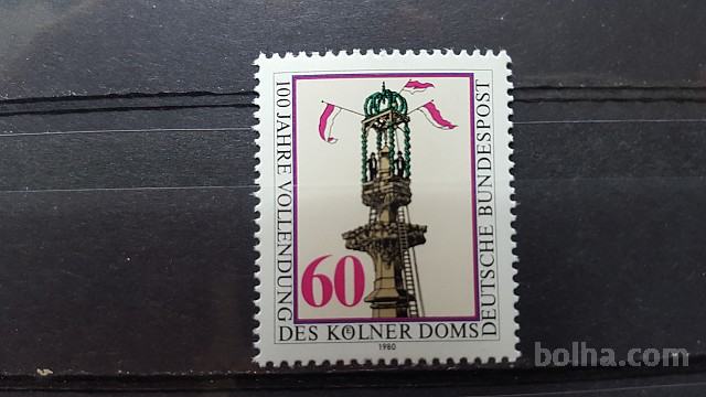 katedrala v Koelnu - Nemčija 1980 - Mi 1064 - čista znamka (Rafl01)