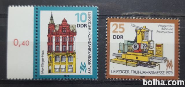 Leipzig, spomladanski sejem - DDR 1979 - Mi 2403/2404 - čiste (Rafl01)