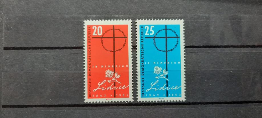 Lidice - DDR 1962 - Mi 891/892 - serija, čiste (Rafl01)