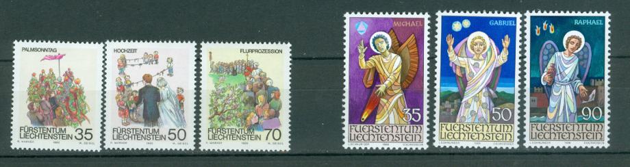 Lihtenštajn 1986 prazniki božič 2 seriji MNH**