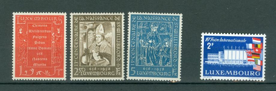 Luksemburg 1958 religija serija in sam. znamka MNH**