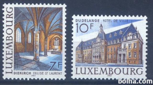 LUXEMBOURG, ČISTE ZNAMKE-DEAN 1953