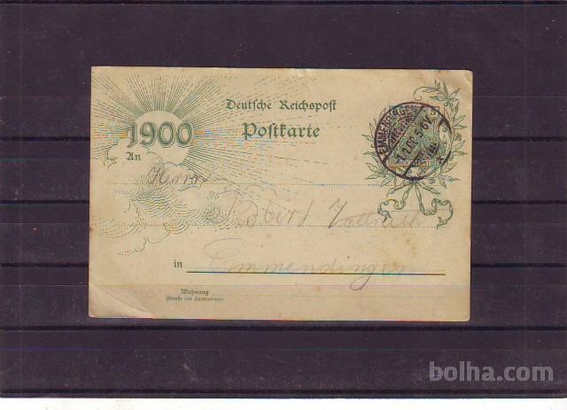 NEMŠKI RAJH - leto 1900, žig 1.1.00 !! - (msmk)