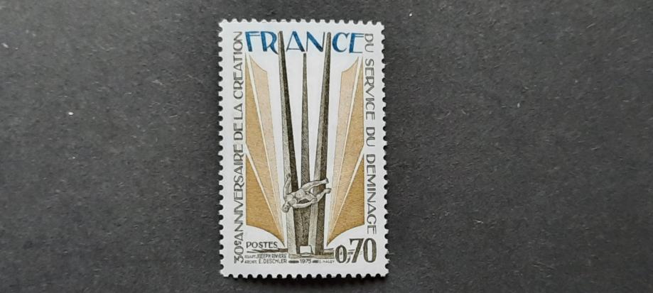razminiranje - Francija 1975 - Mi 1934 - čista znamka (Rafl01)