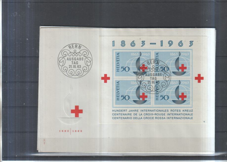 ŠVICA - 100 LET RK, blok 19 fdc - (msmk)