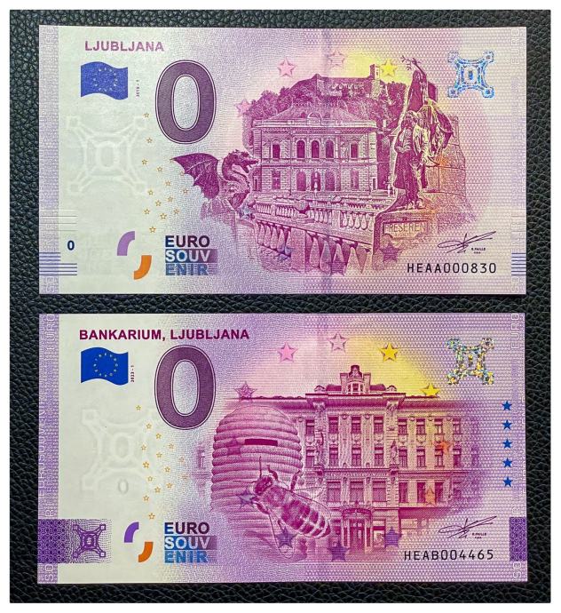 Bankovca za 0 EUR, (2018 in 2023)