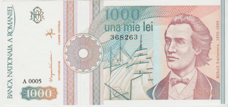 BANKOVEC 1000 LEI P102  (ROMUNIJA) 1991.UNC