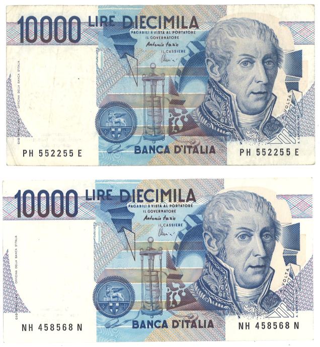 Italija  10.000  lire   Volta  1984