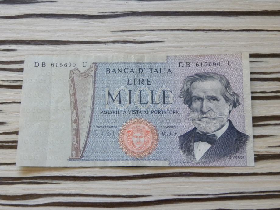 Italija 1000 lir 1973