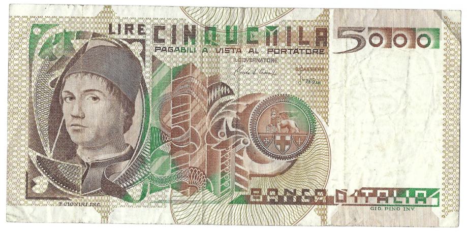 ITALIJA 5000 LIRE 1979