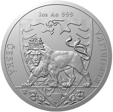 1 oz SREBRNIK Niue Czech Lion 2020 unčni srebro Češki Lev (otaku)