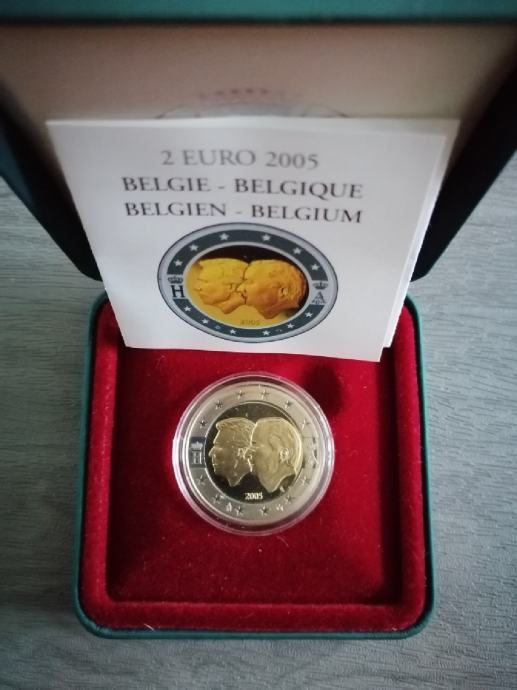 2 euro Belgija 2005 polirni