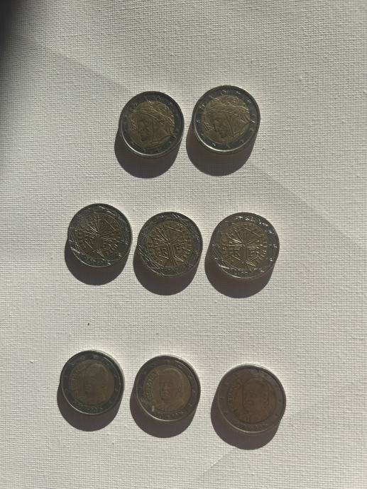 2 Euro kovanci 1999 - 2002, Nemcija, Nizozemska, Grcija, Spanija