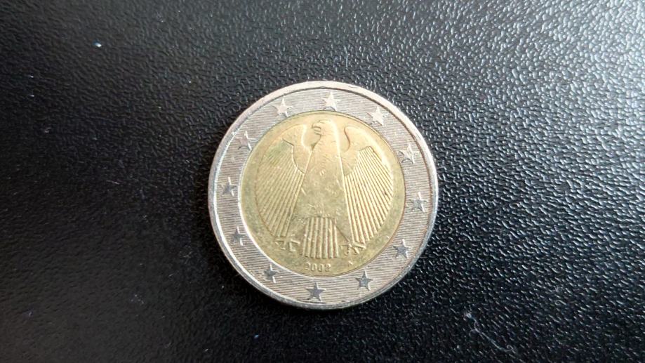 2 euro Nemčija 2002 z napako