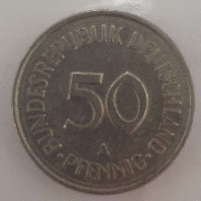 50 pfenning 1990 A Nemčija