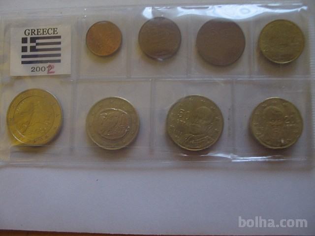 EURO SET GRČIJA 2002 - IZ OBTOKA