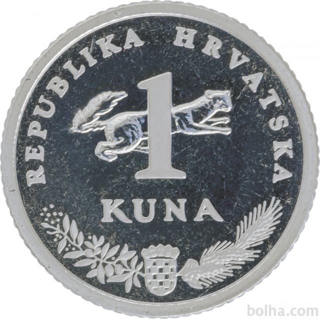 Kovanci Rep. Hrvaške - 1 kuna - XF