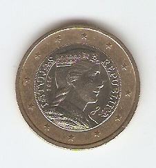 KOVANEC   1€   2014  Latvija