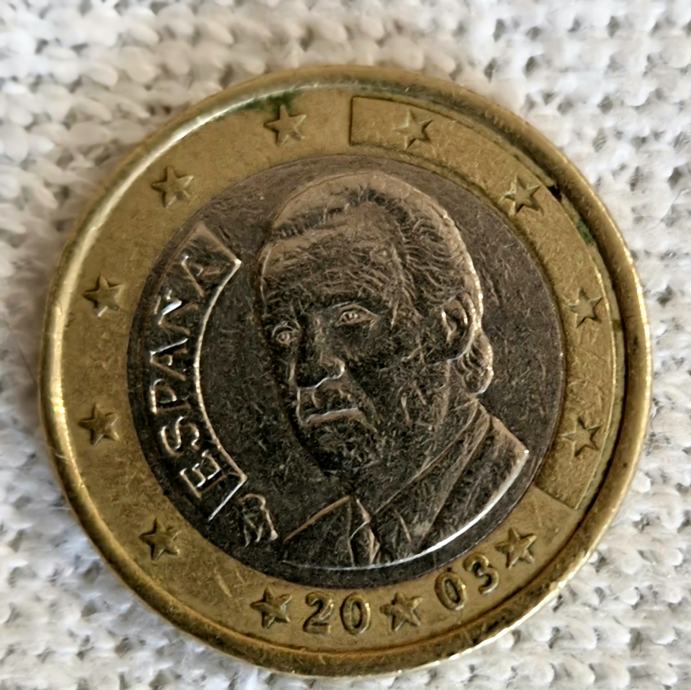 Kovanec 1€, Španija, 2003