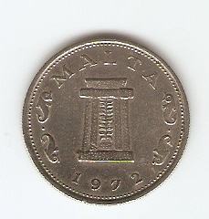 KOVANEC  5 CENT  1972 Malta