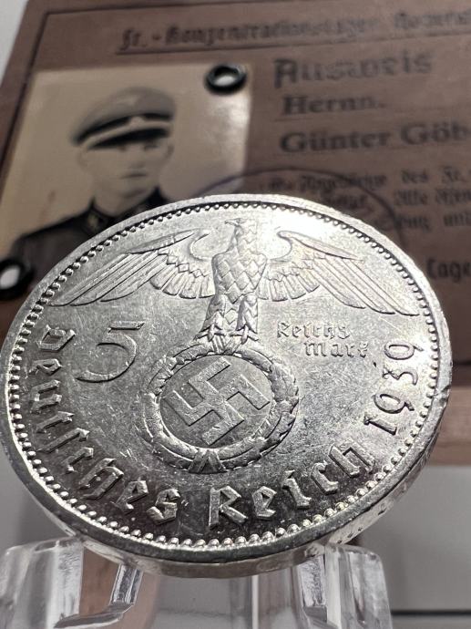 NAZI SREBRNIKI  2 in 5  REICHSMARK NEMŠKE MARKE