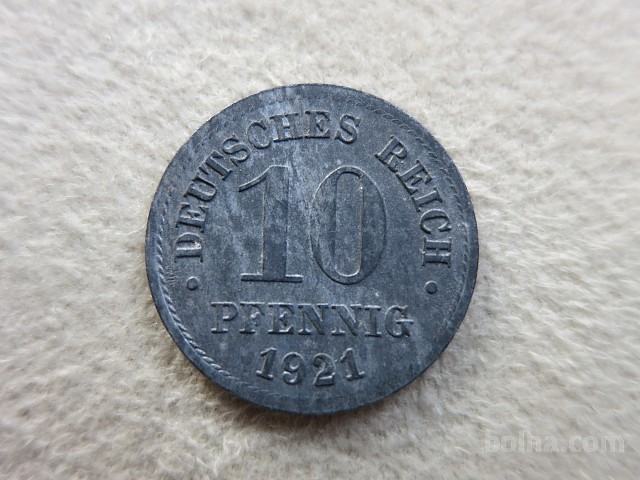 NEMČIJA 10 pfennig 1921 UNC