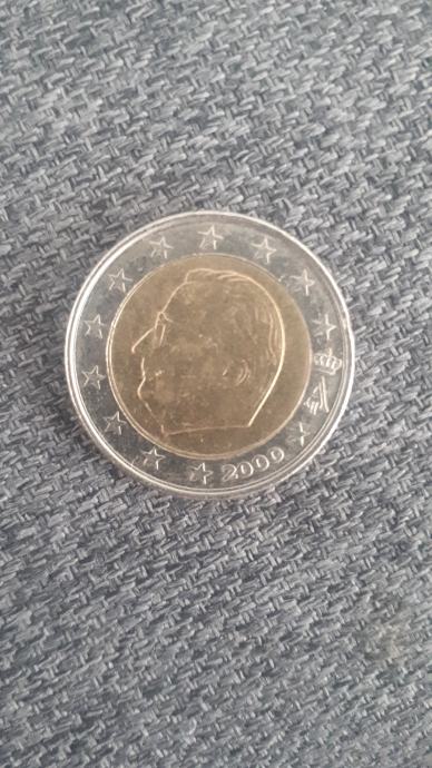 Redek kovanec 2eur Albert 2,l 2000