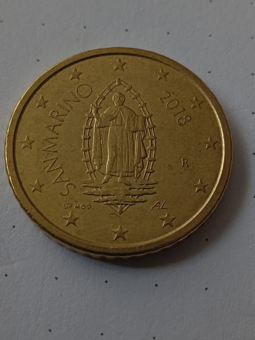 SAN MARINO 50 CENT KOVANEC 2018