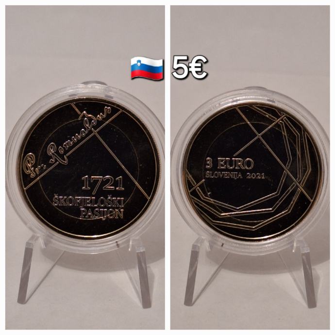 Slovenija 3 euro Škofjeloški Pasijon