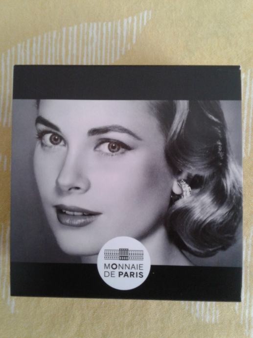 Srebrnik Francija 10 Euro 2022 Grace Kelly Certifikat PROOF.