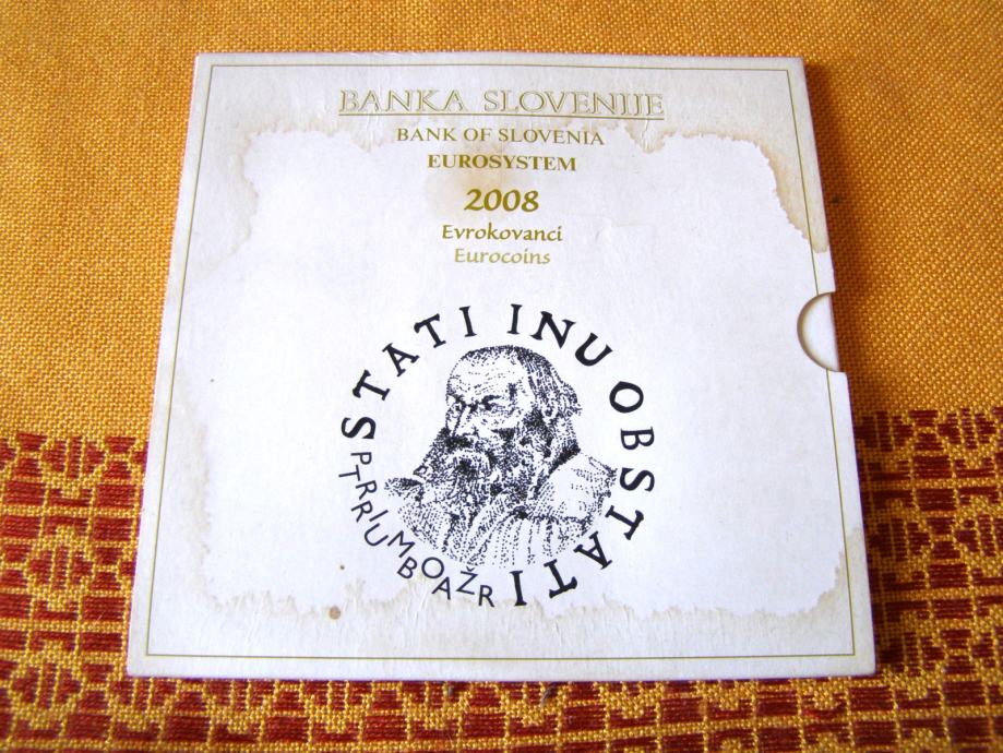 Zbirka evrokovancev 2008 PROOF set - Banka Slovenije