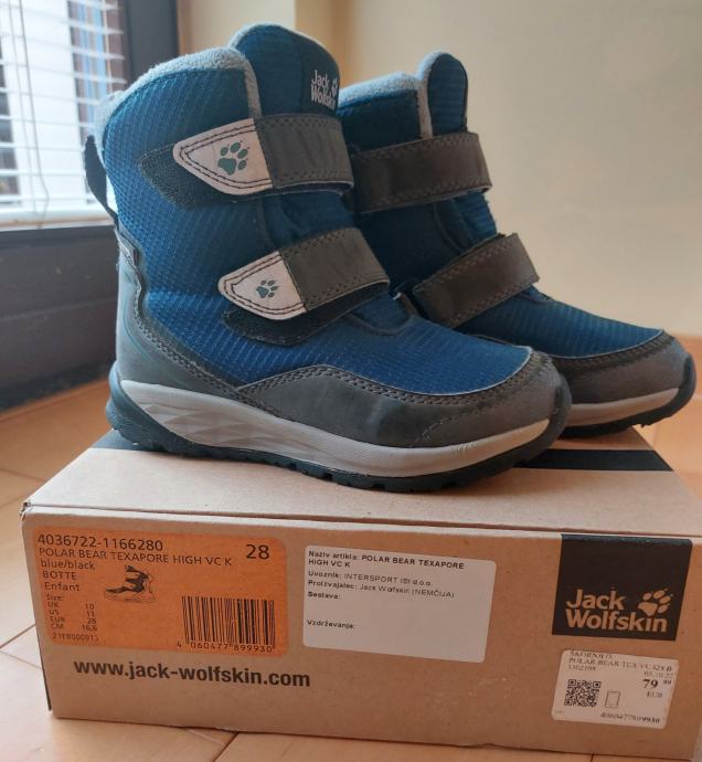 Fantovski zimski čevlji (škornji) št. 28 - Jack Wolfskin