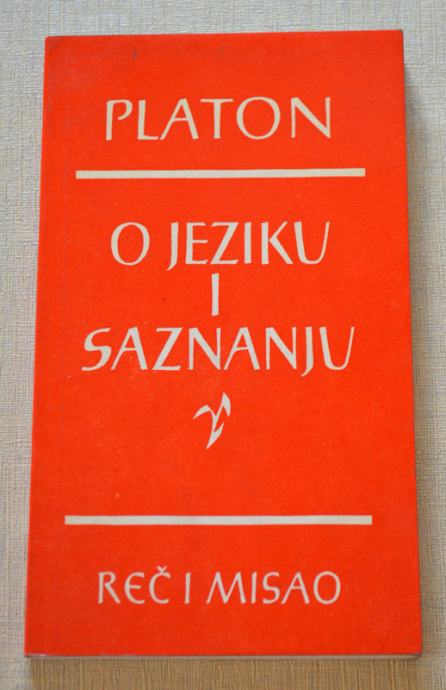 O jeziku i saznanju (Reč i misao), Platon