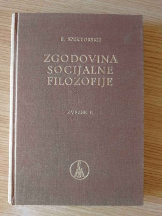 Spektorskij – Zgodovina socialne filozofije - zvezek I.