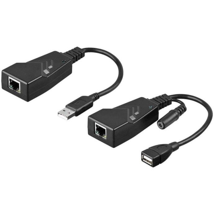 Goobay CAT 5/5a/6 / USB 2.0 konverter, do 100 m - Odprt