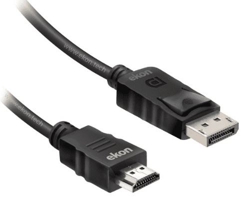 SBS Ekon kabel, HDMI, DisplayPort, 1,8m, črn (ECITHDMIDPORT18K) - odpr