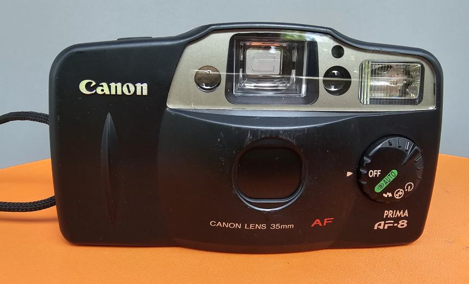 Analogni fotoaparat  CANON PRIMA AF-8 35mm Film V delujočem stanju  Ce