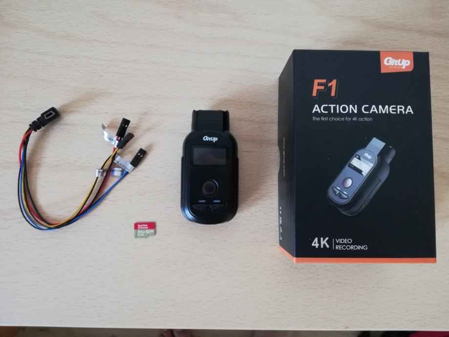 Gitup F1 4K action camera + SD 64GB