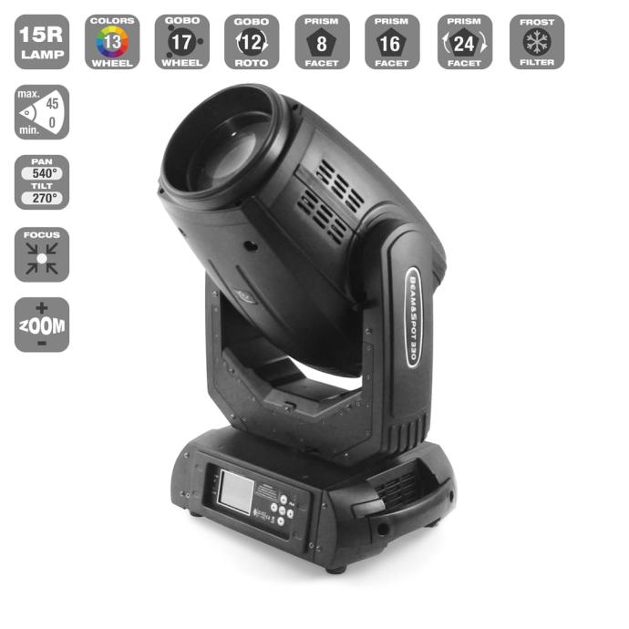 ZELO MOČAN VARČEN 15R Moving Head Hybrid 3IN1 BEAM, WASH, SPOT