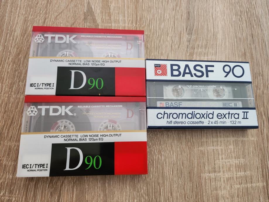 AVDIO KASETE ZA SNEMANJE,PRAZNE KASETE - BASF,TDK