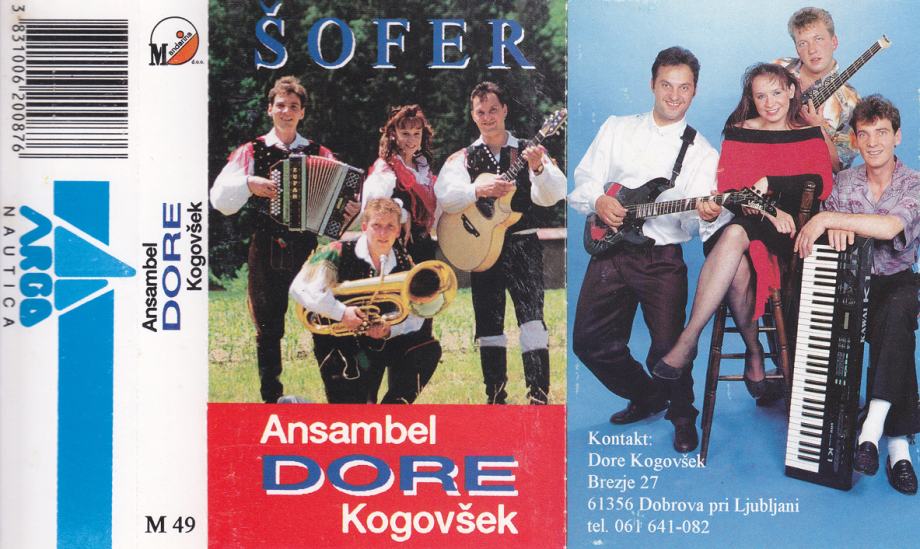 kaseta ANSAMBEL Doreta Kogovška  Šofer