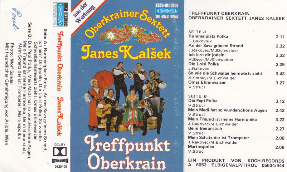 kaseta Slovenski muzikantje - Treffpunkt Oberkrain