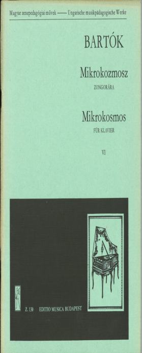 Bartók Mikrokosmos Für klavier VI ( Note za klavir)