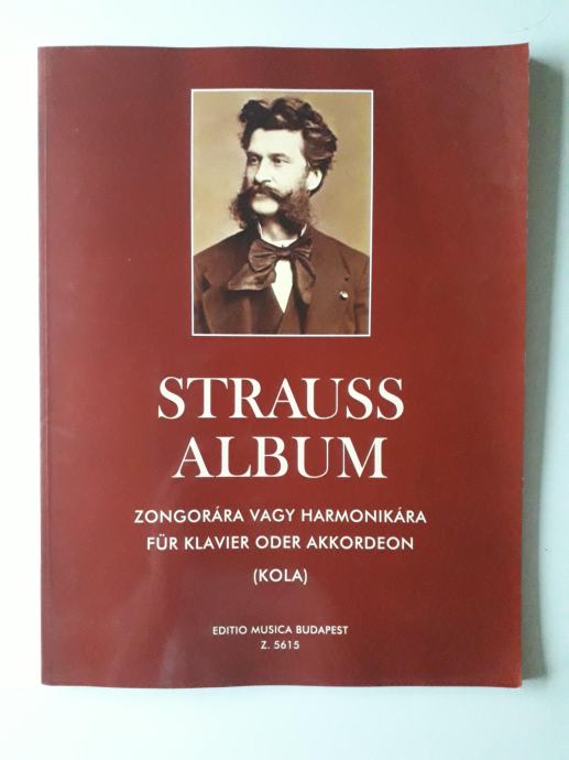 STRAUSS ALBUM, ZA HARMONIKO IN KLAVIR,NOTE