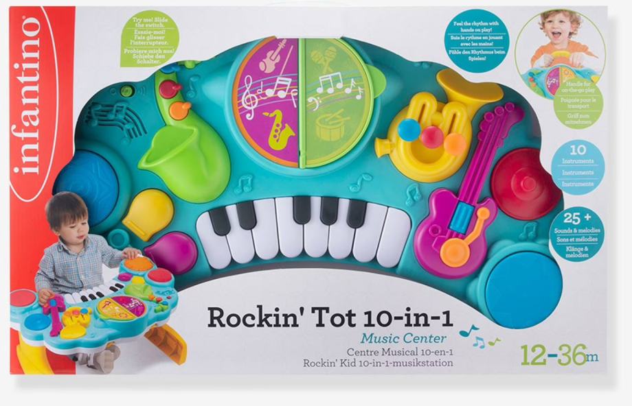 Otroška klaviatura / sintesajzer BKids Rockin' Tot 10-in-1 (1-4 let)