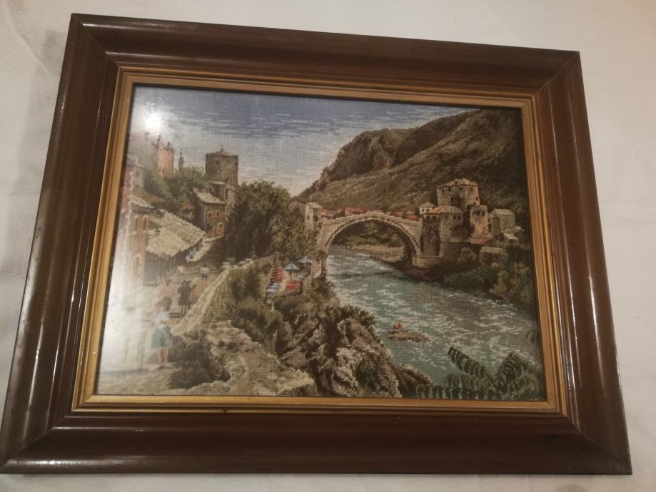 Uokvirjen gobelin Wiehler - MOSTAR