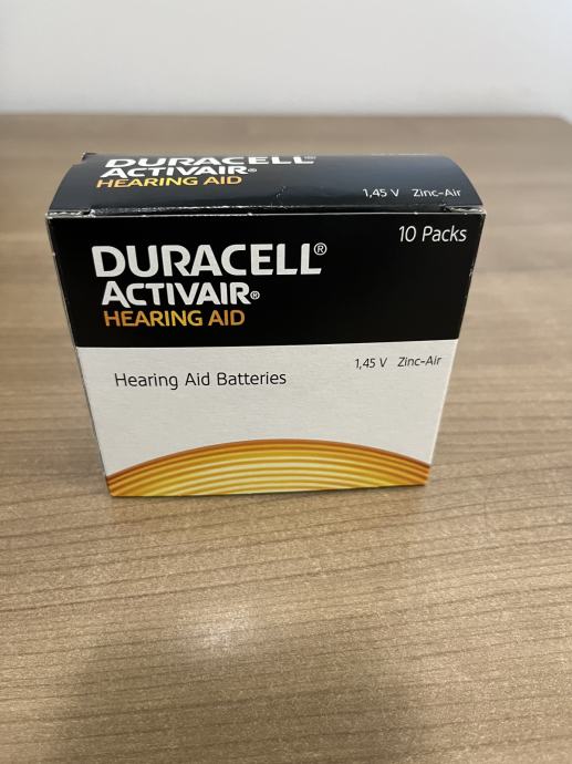 Baterije za slušni aparat Duracell Activair tip 10