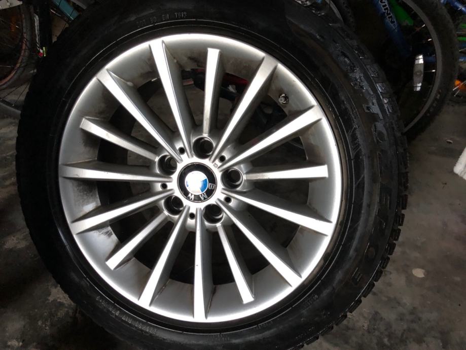 3x Alu platišča BMW s pnevmatikami Pirelli Sottozero M+S 17