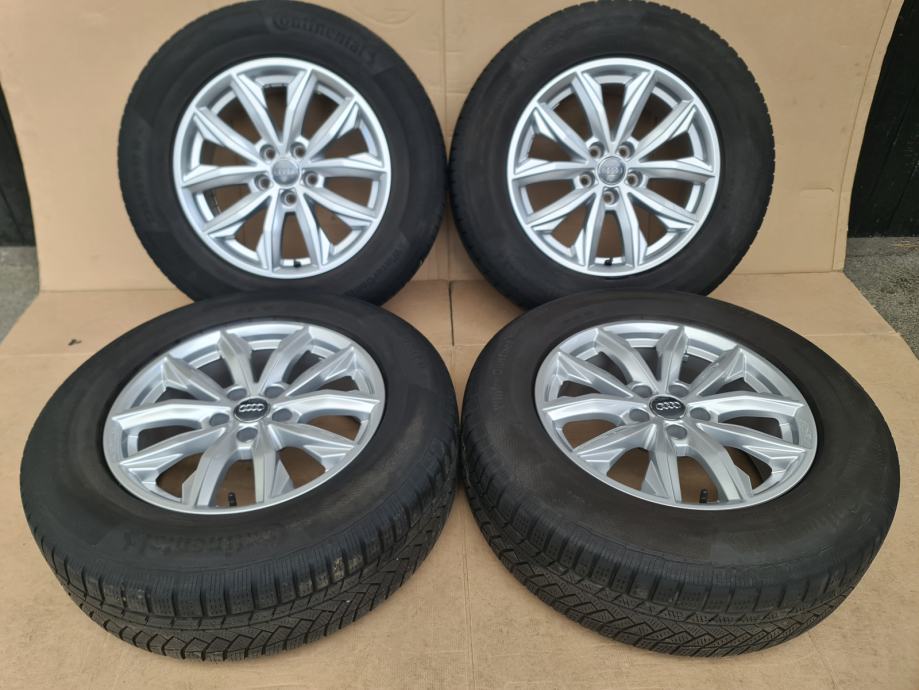 17" original Audi Q5  alu platišča 7j x 17" ET 34  z zimskimi gumami